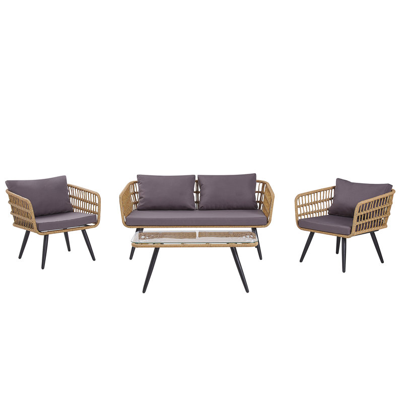 Munire 4 Seater Rattan Conversation Set