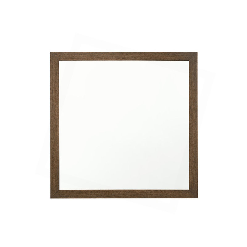 Miroir polyvalent au fini chêne avec un design moderne et de multiples options de placement, Chêne