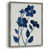 Toile avec cadre noyer