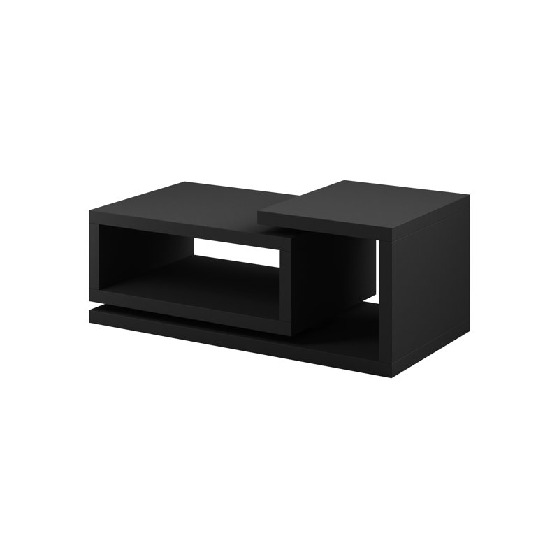 Carnahagh Block Coffee Table with Storage, Black