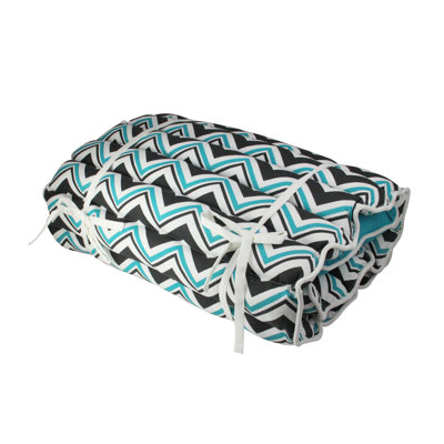 70" Black and Outdoor Patio Chaise Lounge Cushion