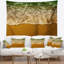 Seascape ondes blanches de la plage verte tapisserie-28506163