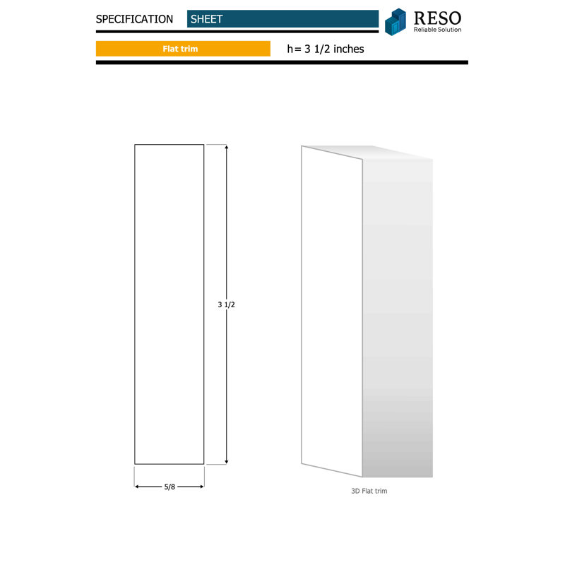 Boîtier Gauss H 84 po x l 38 po x P 0,62 po