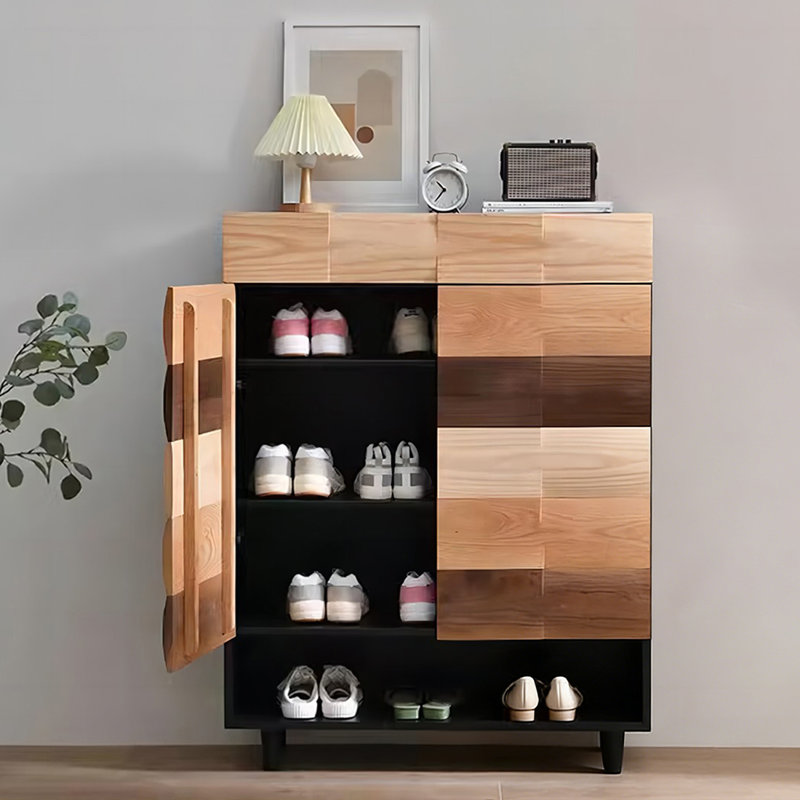 Rangement à chaussures moderne en bois massif