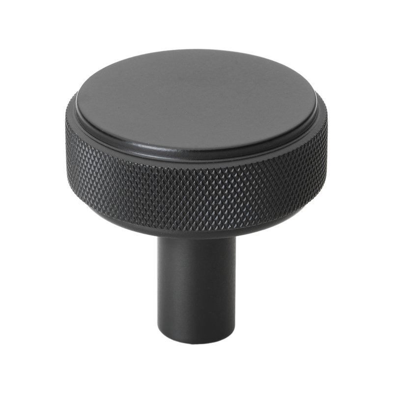 Kapri Collection 1 1/2" Diameter Round Knob, Matte Black