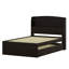 Full XL Size Platform Bed With Storage LED Headboard, Charging Station, Twin Size Trundle And 2 Drawers-1740350070-1740350071