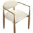 Eligah Vegan Leather Upholstered Dining Arm Chair-6766387-6766377