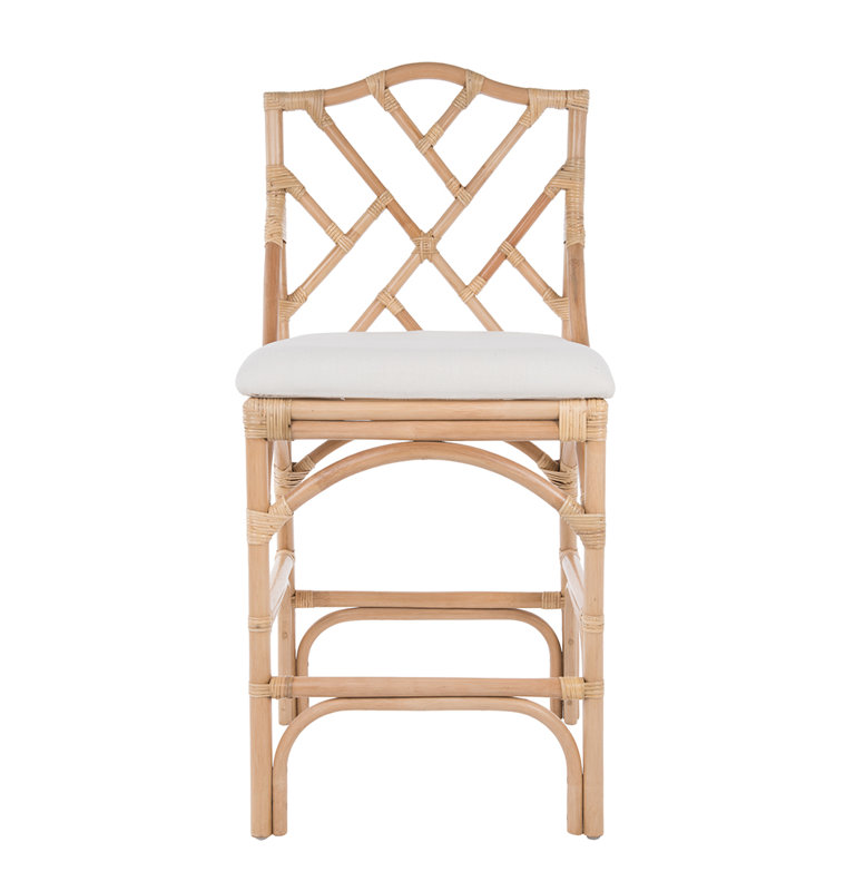 Alderson Upholstered Counter Stool, Natural, Counter Stool (27.5" Seat Height)