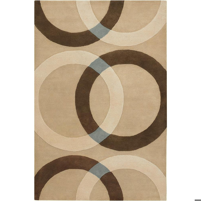 Bense Garza Tan Area Rug, Beige/Blue/Brown/Cream, Rectangle 7'9" x 10'6"