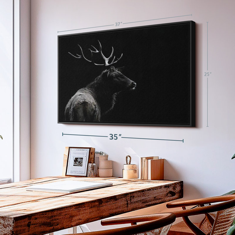 Impression sur toile monochrome, H 25 po x l 37 po