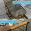 Banc oscillant d'extérieur pour 2 personnes avec table Outsunny