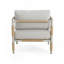 Fauteuil d'extérieur en aluminium avec coussins épais
