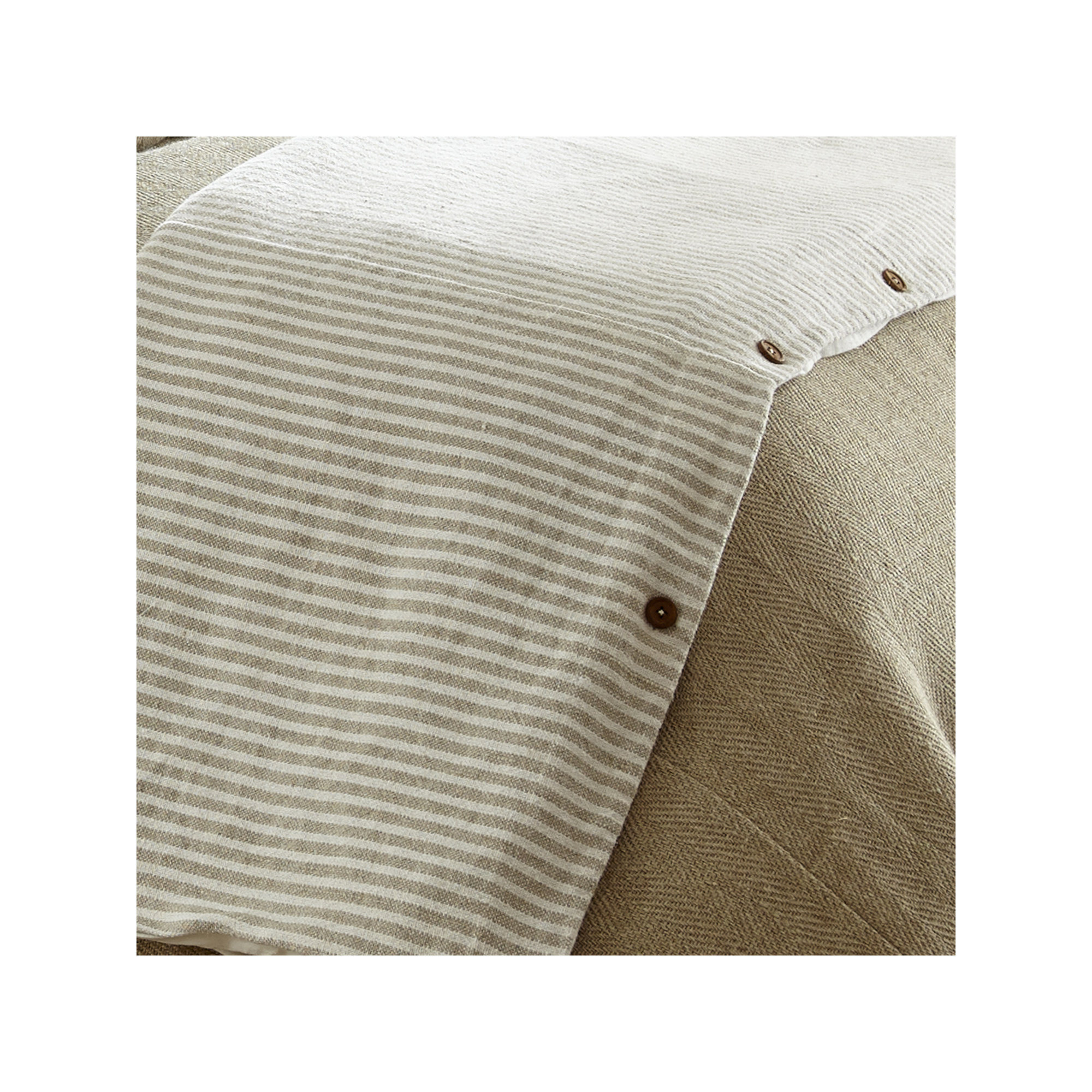 Mirissa Linen Blend Percale Duvet Cover, Super King Duvet Cover