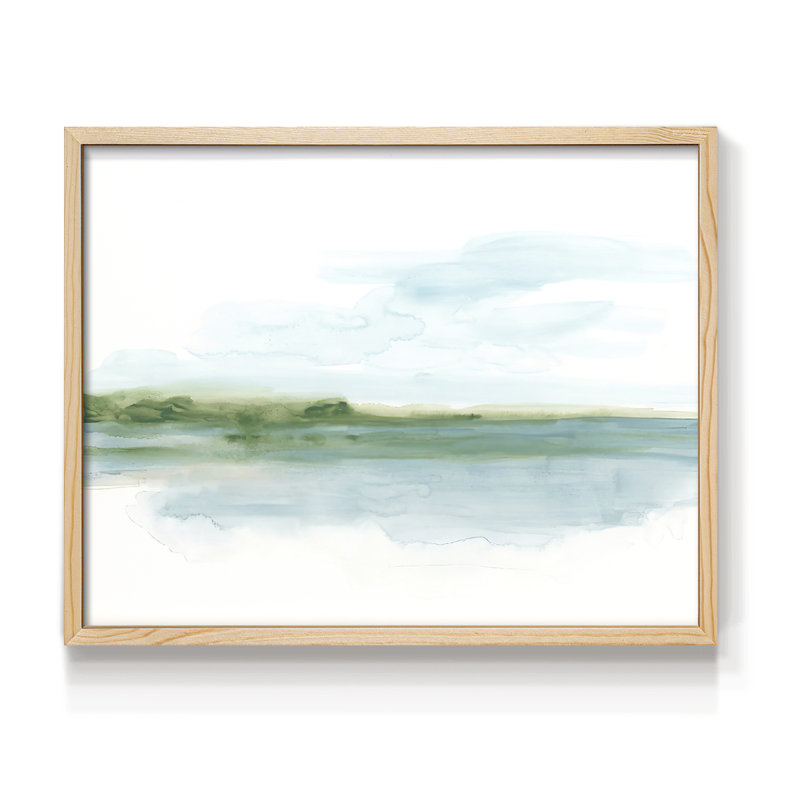 Green Ribbon Coast II - reproduction encadrée - réarmable, H 8 po x l 10 po, Naturel