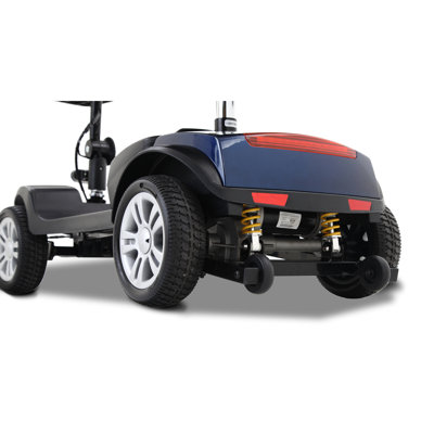 Four Wheels Compact Travel Mobility Scooter With 300W Motor For Adult-300Lbs, BLUE