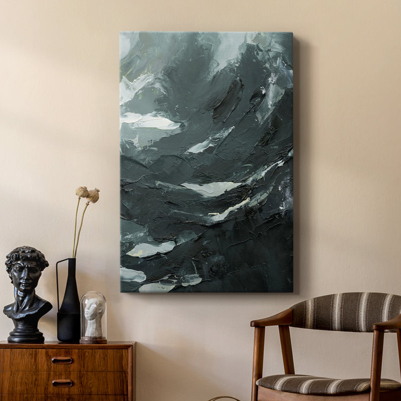 Perdus dans la mer II - galerie Cavas sur mesure, H 48 po x l 32 po