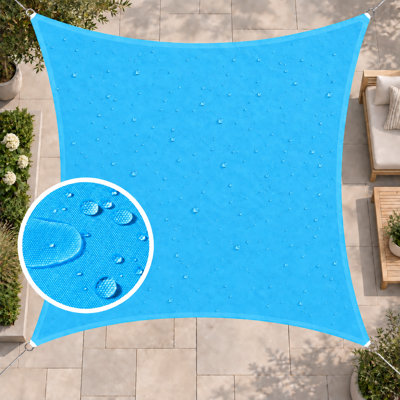 Colourtree Square Waterproof Shade Sail With Hardware Kit