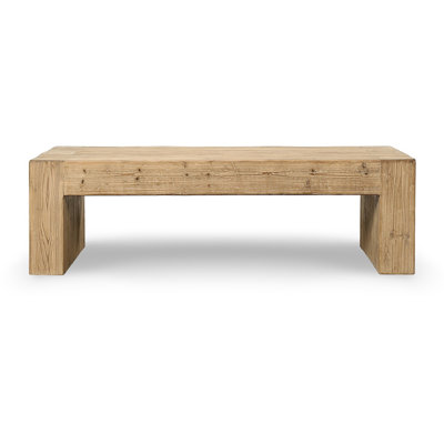 Seaside Slab Coffee Table 60x30 Weathered Natural