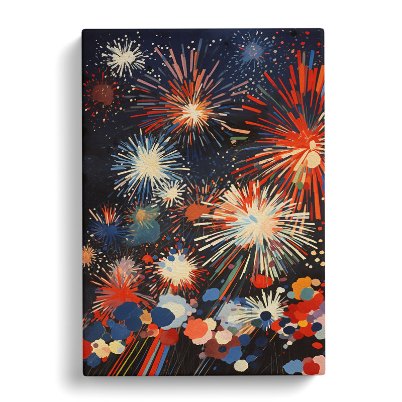 Fireworks Dadaism - Wrapped Canvas, 50cm H x 35cm W x 3cm D