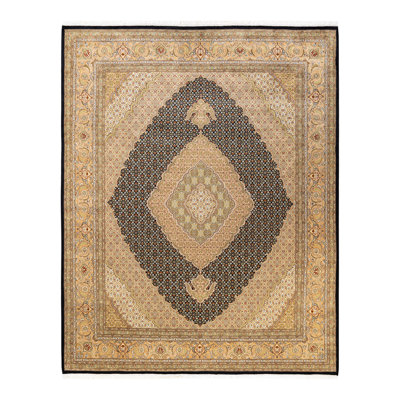 Hayner One-of-a-Kind 8' 0" X 10' 1" 2010s Wool Area Rug in Black