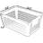 Plastic Storage Baskets Set Of 4, Small Desktop Organizer Bins With Handles For Home Office Kitchen Organization