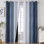 Rideaux pour chambre à coucher avec rideaux obscurcissant à œillets pour le salon, rideaux à isolation thermique
