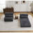 Compression Mahjong Sofa,Convertible Floor Sofa Bed,DIY Boneless Modular Sectional Sofa,No Assembly Required,Circle Fleece Fabric,Oversized 2 Seater With 2 Pillows,Dark-Grey-873642197