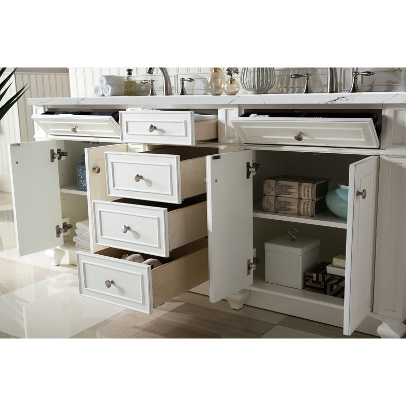 Bristol 72'' W Double Vanity, Ethereal Noctis, Bright White