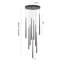 9 - Light Matte Black LED Pendant