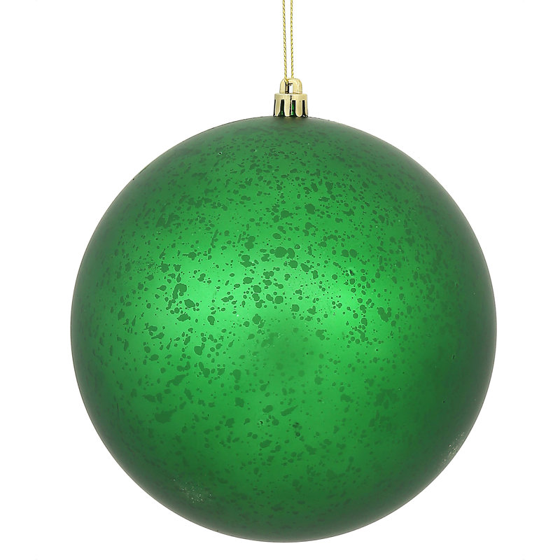 Ornement boule de mercure mat, 8" H x 8" W, Vert