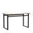 51" Modern Minimalist Rectangular Glass Dining Table For 4-6 With 0.31" Tempered Glass Tabletop And Chrome Metal Legs, Writing Table Desk, For Kitchen Dining Living Room-262920218