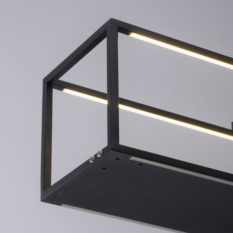 Cassundra 4 - Light Black LED Kitchen Island Pendant