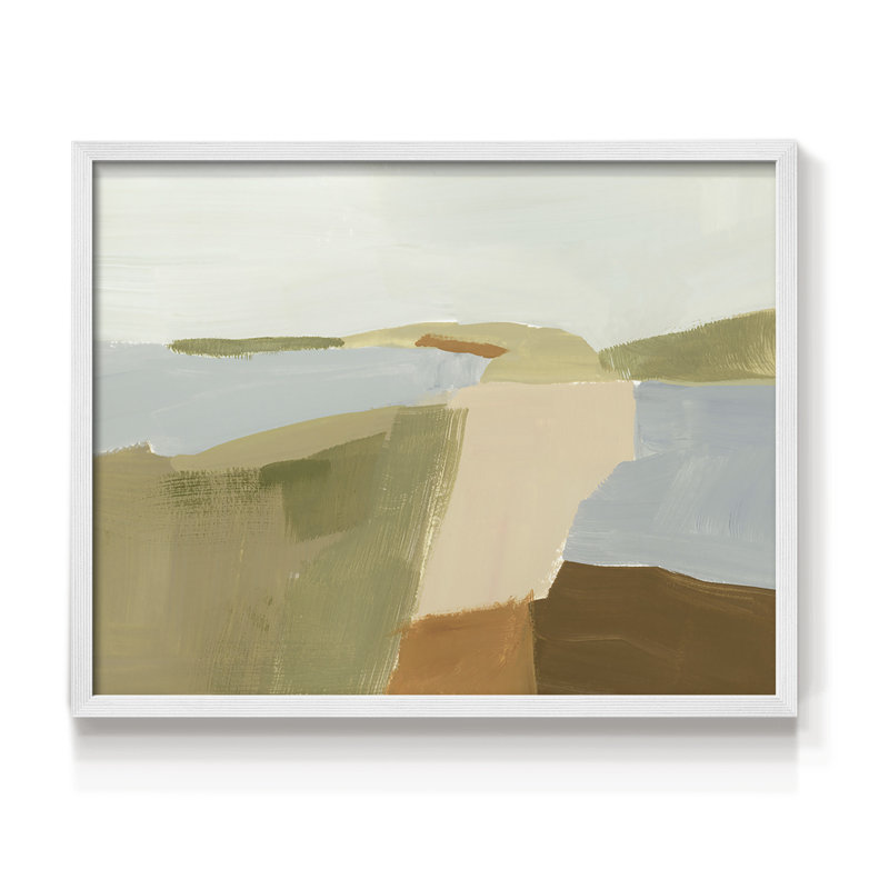 Stacked Landscape II - Reproduction encadrée - Restickable, H 22 po x l 28 po, Blanc