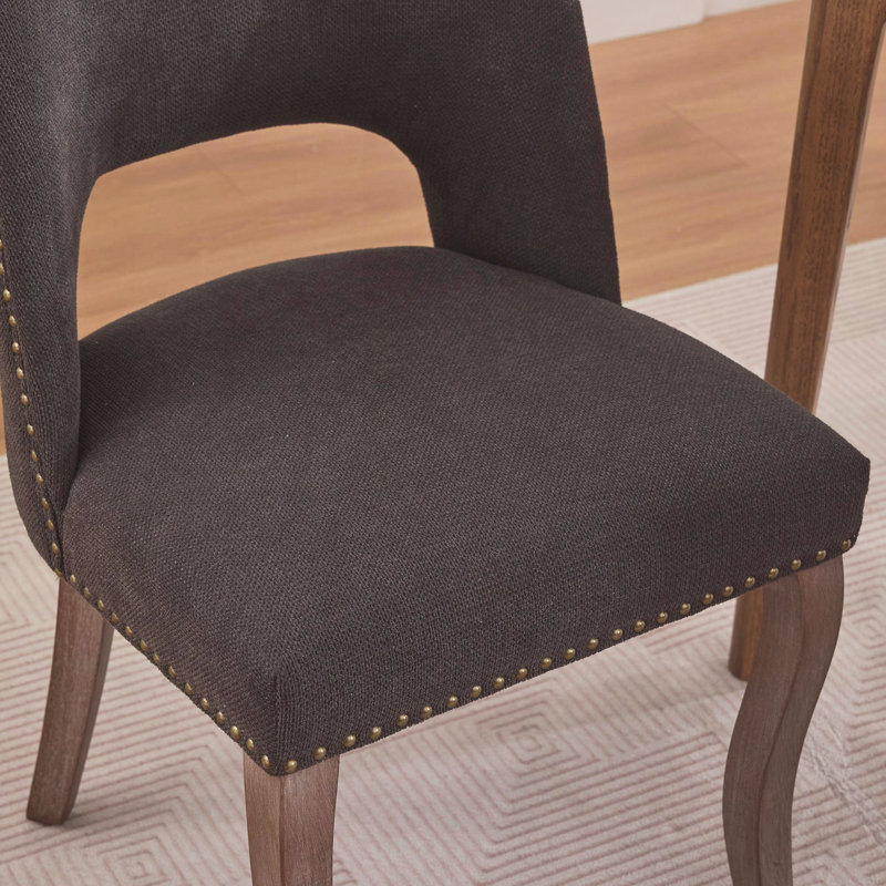 Ensemble de 2 chaises en bois, Noir