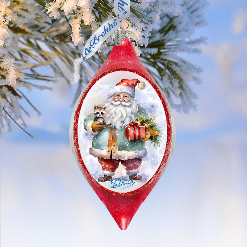 3.5'' Glass Hanging Figurine Ornament