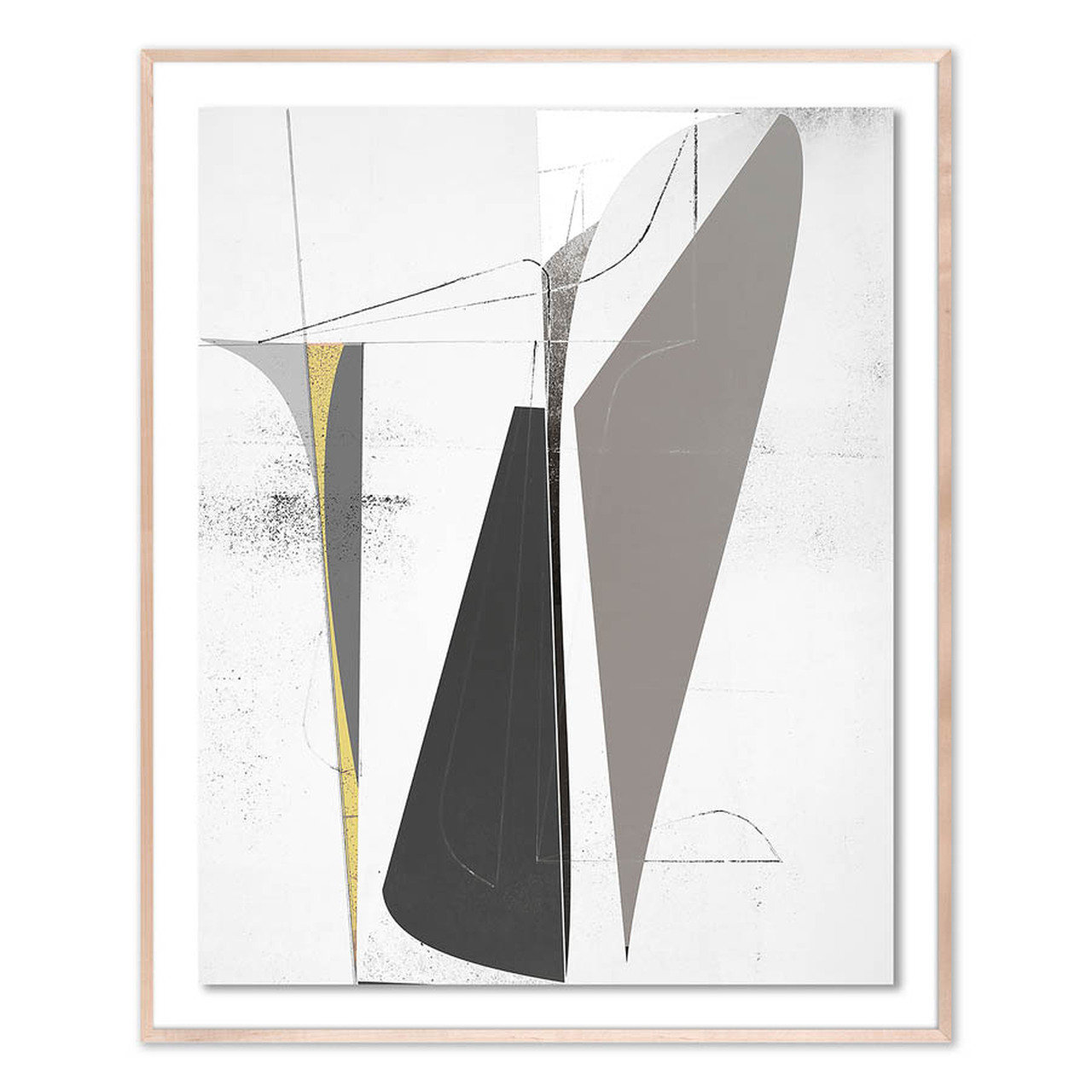 Bangbouh Studio "Ando" Print, Natural, 60" H x 49" W x 2.5" D
