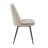 Fairfield Mid-Century Modern Tapered Dining Set, Chenille Fabric, 59" Dining Table And 4 Chairs-1487477759-1487477758