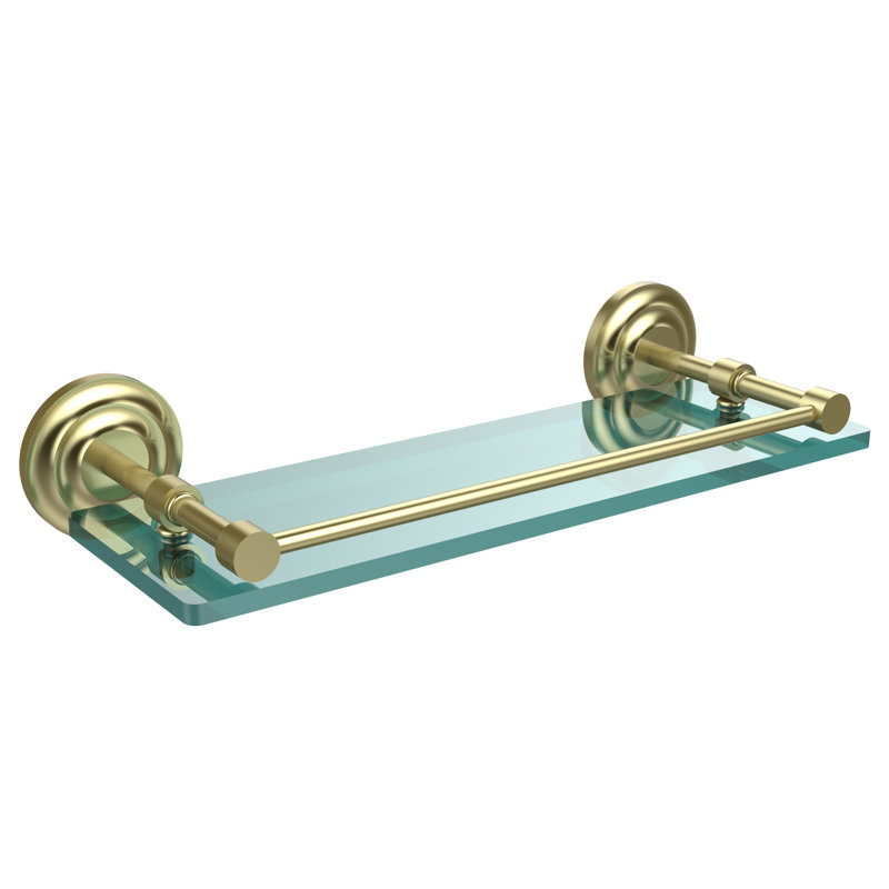 Leamore Bracket Shelf, Satin Brass