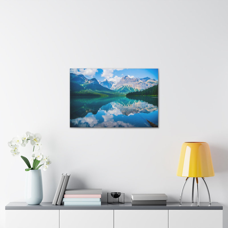 Montagne, montagne, hiver, nature, photographie sur toile, art mural, H 16 po x l 20 po