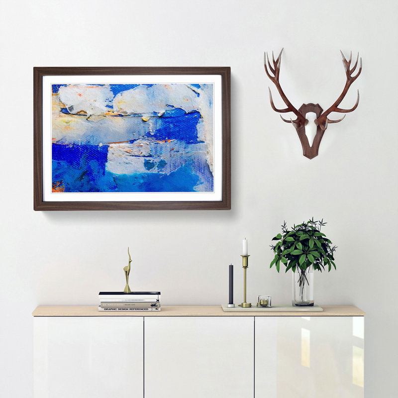 Abstract Vol.153 by S.Johnson - Framed Print, Walnut Framed, 33cm H x 45cm W x 2cm D