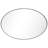Alaye Stainless Steel Oval Mirror