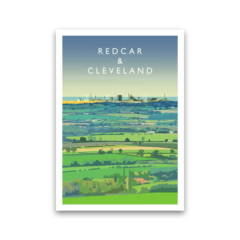 Redcar And Cleveland by Richard O'Neill - Print, Unframed, 84cm H x 60cm W x 1cm D