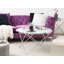 Krista Glass Top Cross Legs End Table-37718435