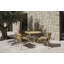 Chaise de patio en aluminium avec coussins Tembel