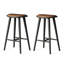 Upholstered Counter Stool with Solid Wood Frame-2110109480-2110109481