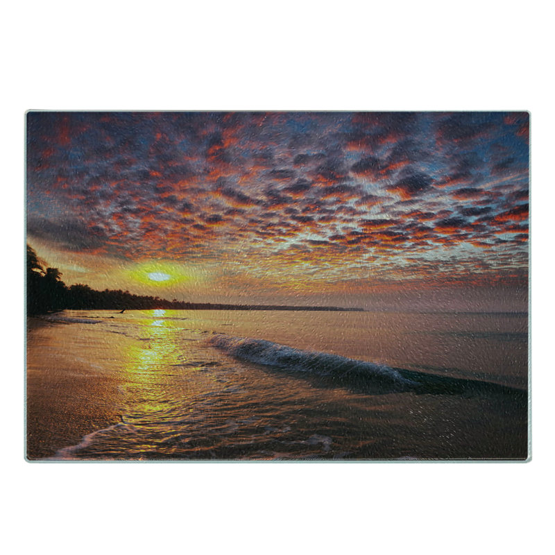 Planche à découper en verre trempé Ambesonne
