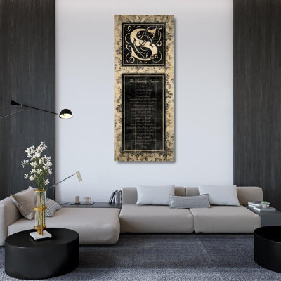 Red Barrel Studio® Grey, Jace Gallery Wrapped Canvas Art Titled: S The Serenity Prayer