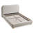 Modern Upholstered Platform Bed with Curved Headboard and Rounded Footboard-710002149-710002144