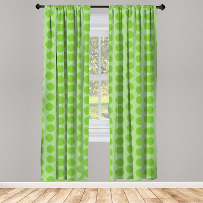 Geometric Semi-Sheer Rod Pocket Curtain Panels