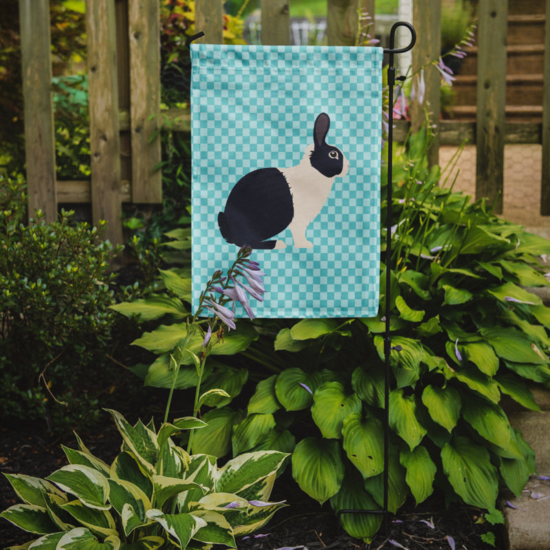 Dutch Double Sided 15'' H x 11'' W Polyester Animal Garden Flag, Blue